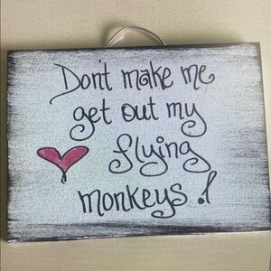 Charming White and Pink Wall Decor Sign